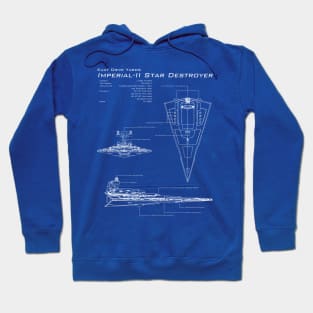 Imperial Star Destroyer Blueprint Hoodie